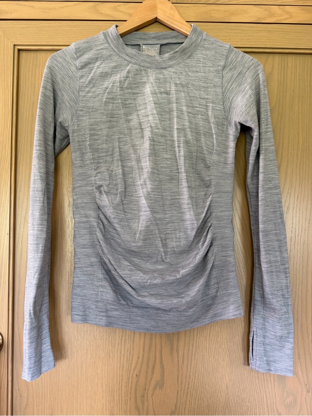 Athleta Women's Long Sleeve Crew Neck Top - Heather Gray